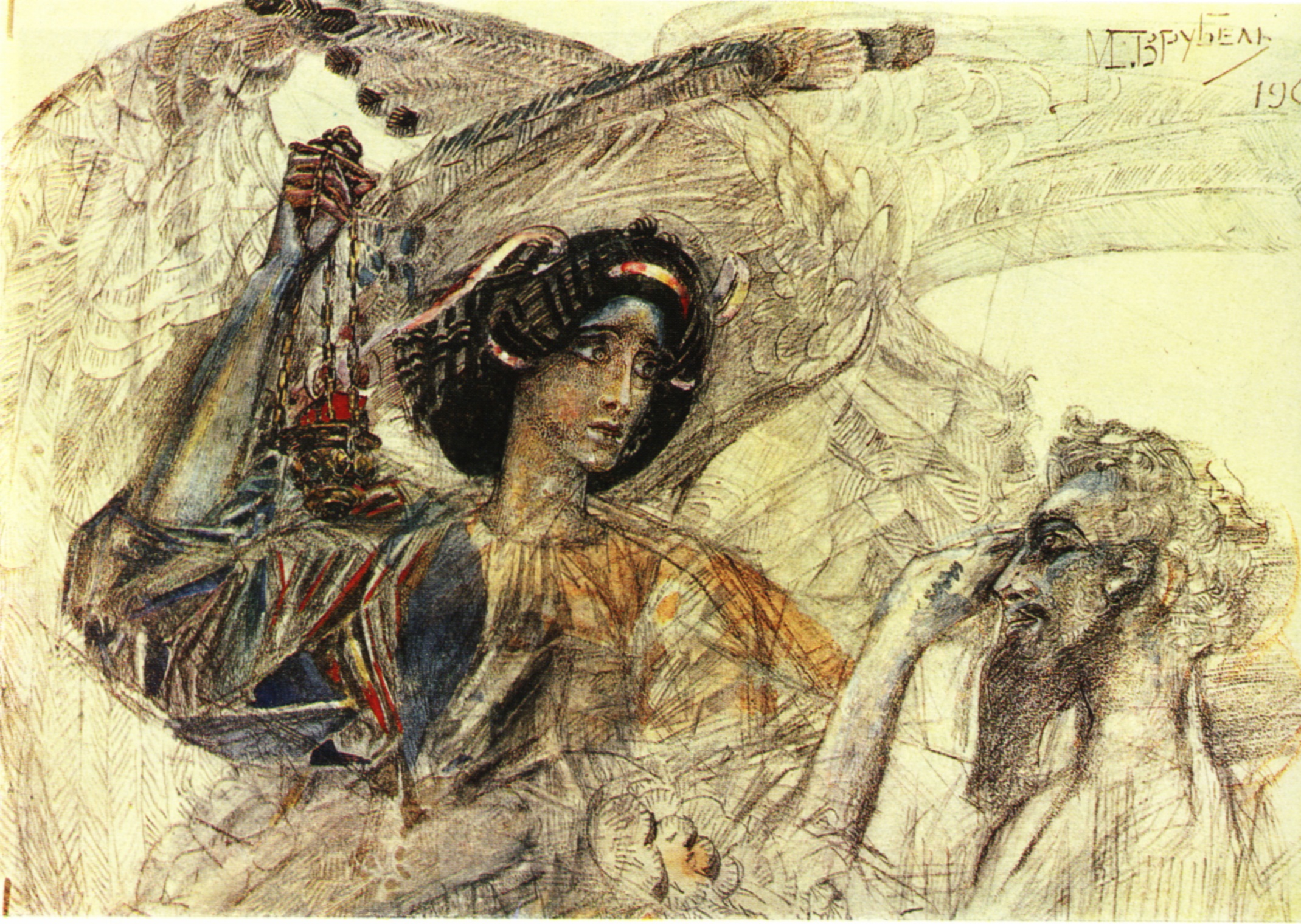 the-six-winged-seraph-Study-1905